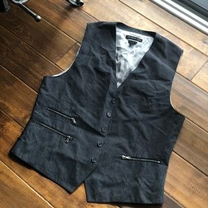 John Varvatos Striped vest size 40